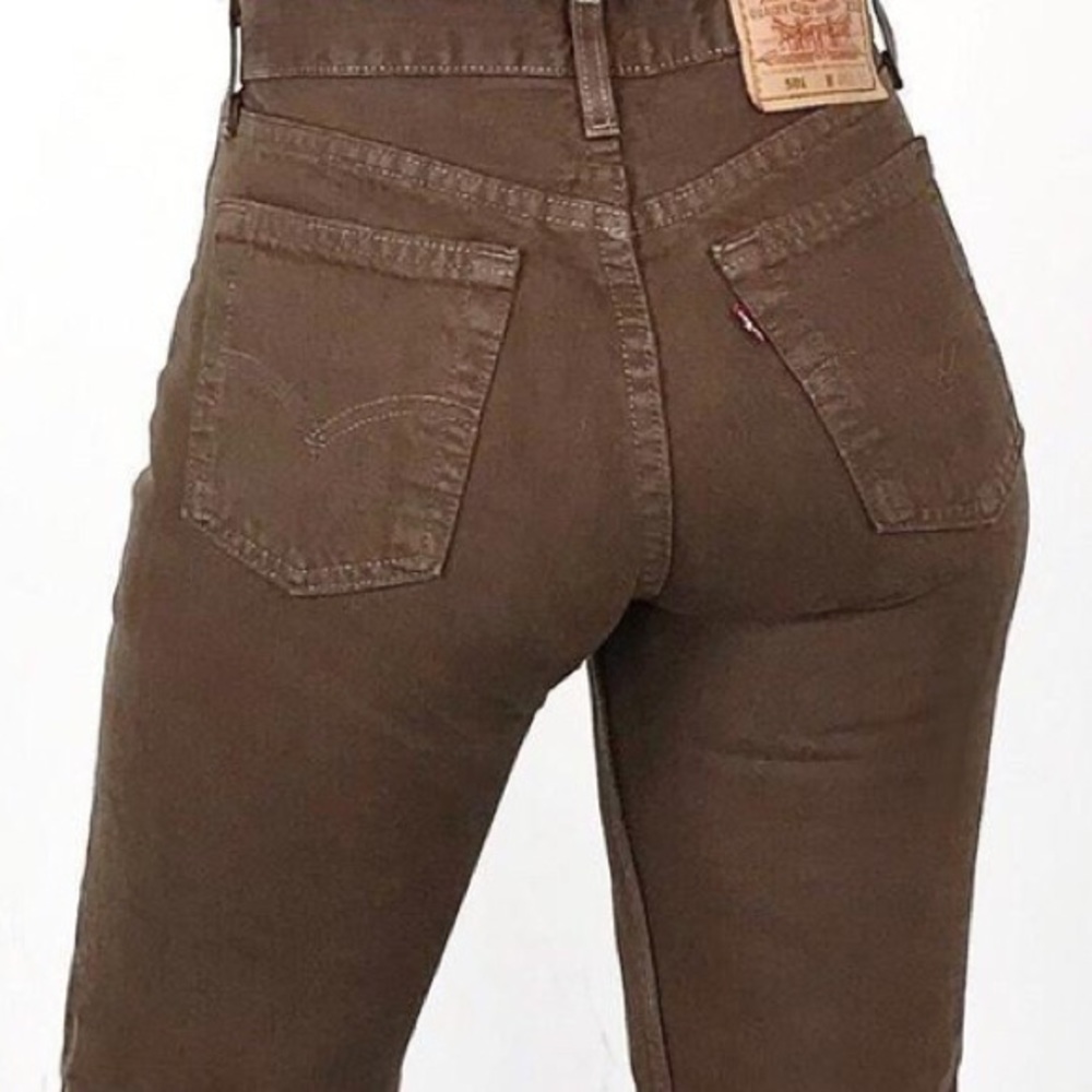 Women’s Vintage 501 Levis Jeans in Brown